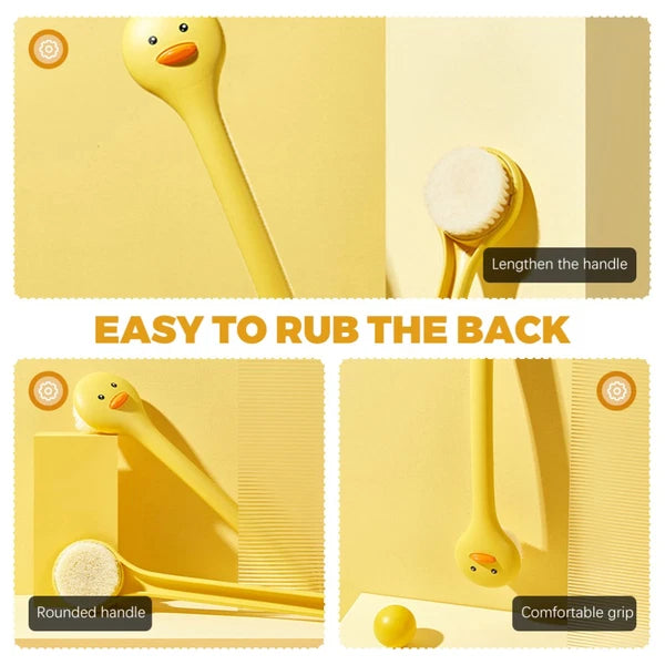 2 Count Bath Brush Body Shower Scrubber Exfoliator Tub Cleaning Long Handle