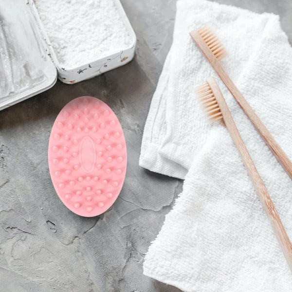 2 Pcs Silicone Bath Brush Toddler Child Children Hair Double-sided