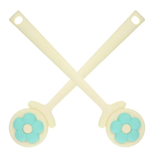 2 Pcs Flower Bath Brush Man Back Exfoliator for Shower Lotion Applicator Men