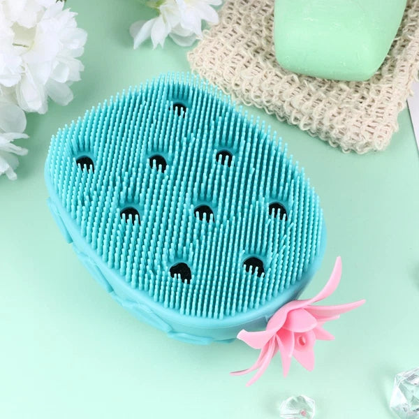 2 Pcs Bath Ball Scrubbing Brush Child Baby Silicone Shower Scrubber Brushes
