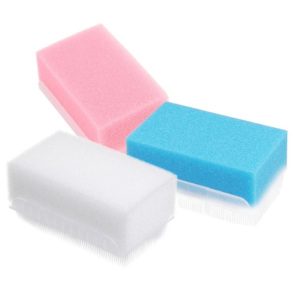 3 Pcs Tactile Brush Newborn Multipurpose Cleaning Bathing Scrubber