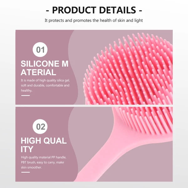 3 PCS Bath Brush Silicone Loofah Exfoliating for Dad Back Shower