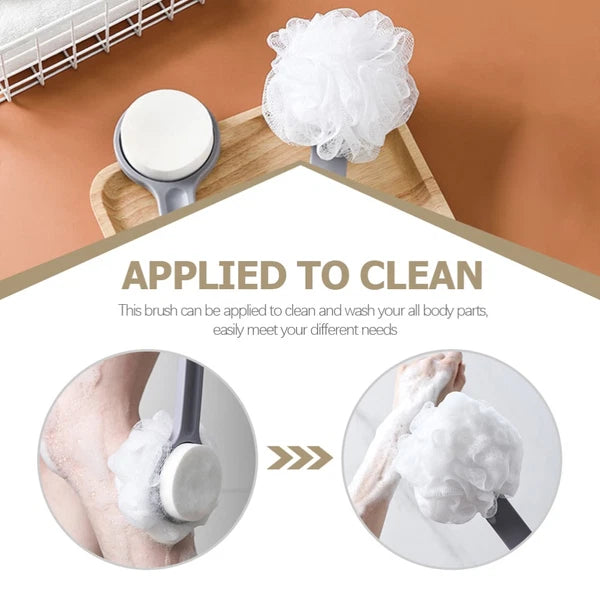 2 Count Bath Ball Brush Child Body Shower Scrubber Exfoliating for Back