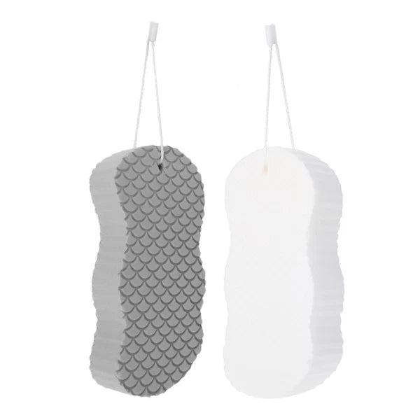2 Pcs Baby Bath Sponge Child Toddler Shower Scrub Brush for Body Scrubber