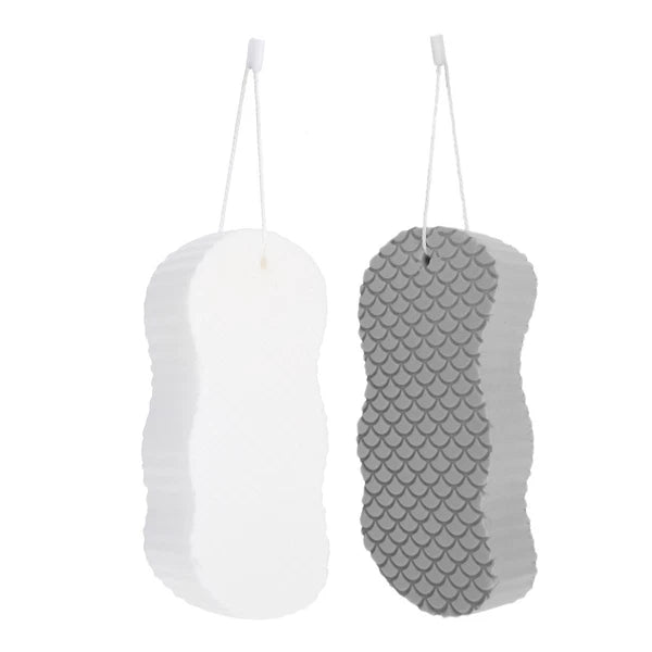 2 Pcs Baby Bath Sponge Child Toddler Shower Scrub Brush for Body Scrubber