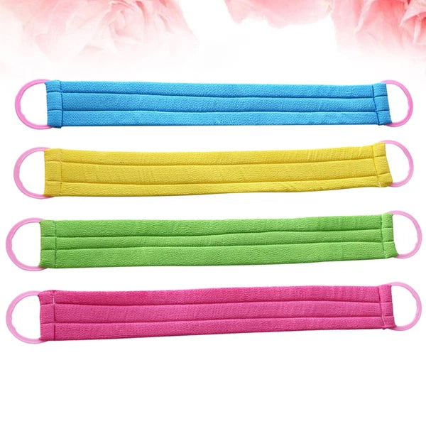 4 PCS Bath Towel Back Washing Bathing Japanese Exfoliating Scrubber