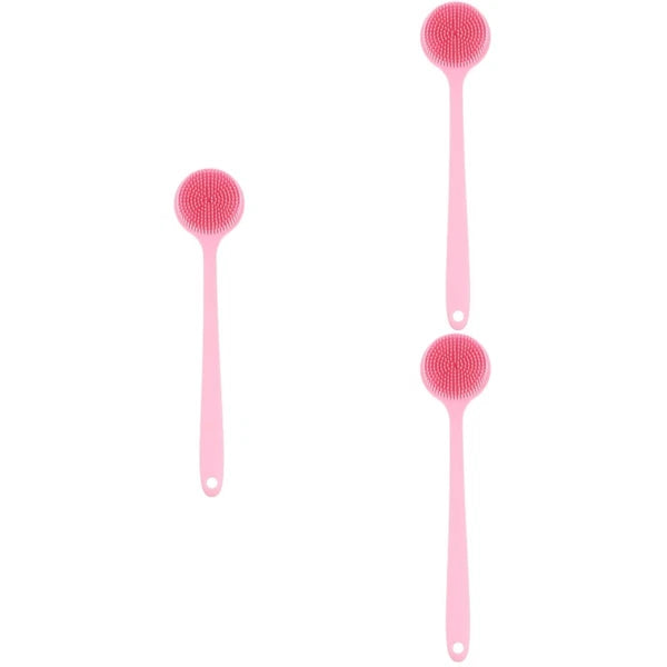 3 PCS Bath Brush Silicone Loofah Exfoliating for Dad Back Shower