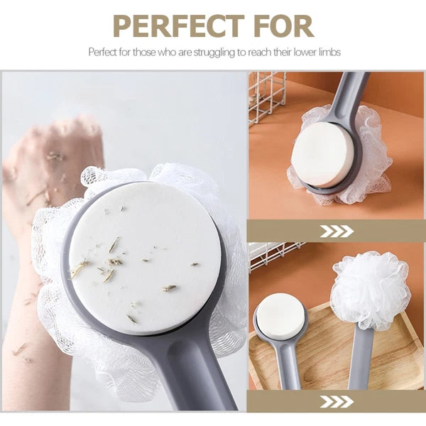 4 Count Bath Ball Brush Child Double-sided Back Scrubber for Shower Exfoliating