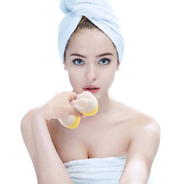 4 Pcs Exfoliating Sponge Shower Tools Scrub Brush for Body