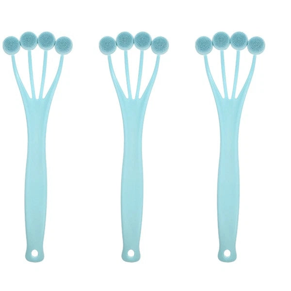 3 Pieces Exfoliating Bath Brush Man Shower Body Skin Massage Tool Cleaning