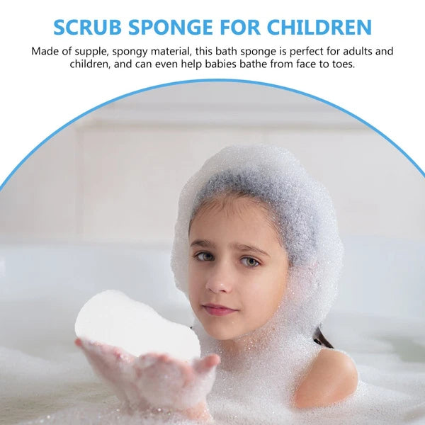 2 Pcs Baby Bath Sponge Child Toddler Shower Scrub Brush for Body Scrubber