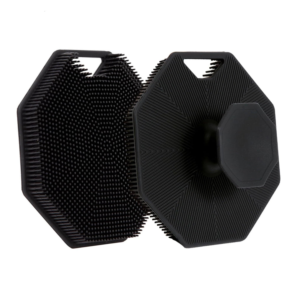 2Pack Silicone Body Scrubber Exfoliating Body Buffer with Handle for Shower