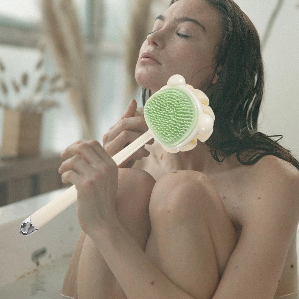 Back Rub Brush Body Exfoliator Exfoliating Scrubber Scrubbing Bathbrush