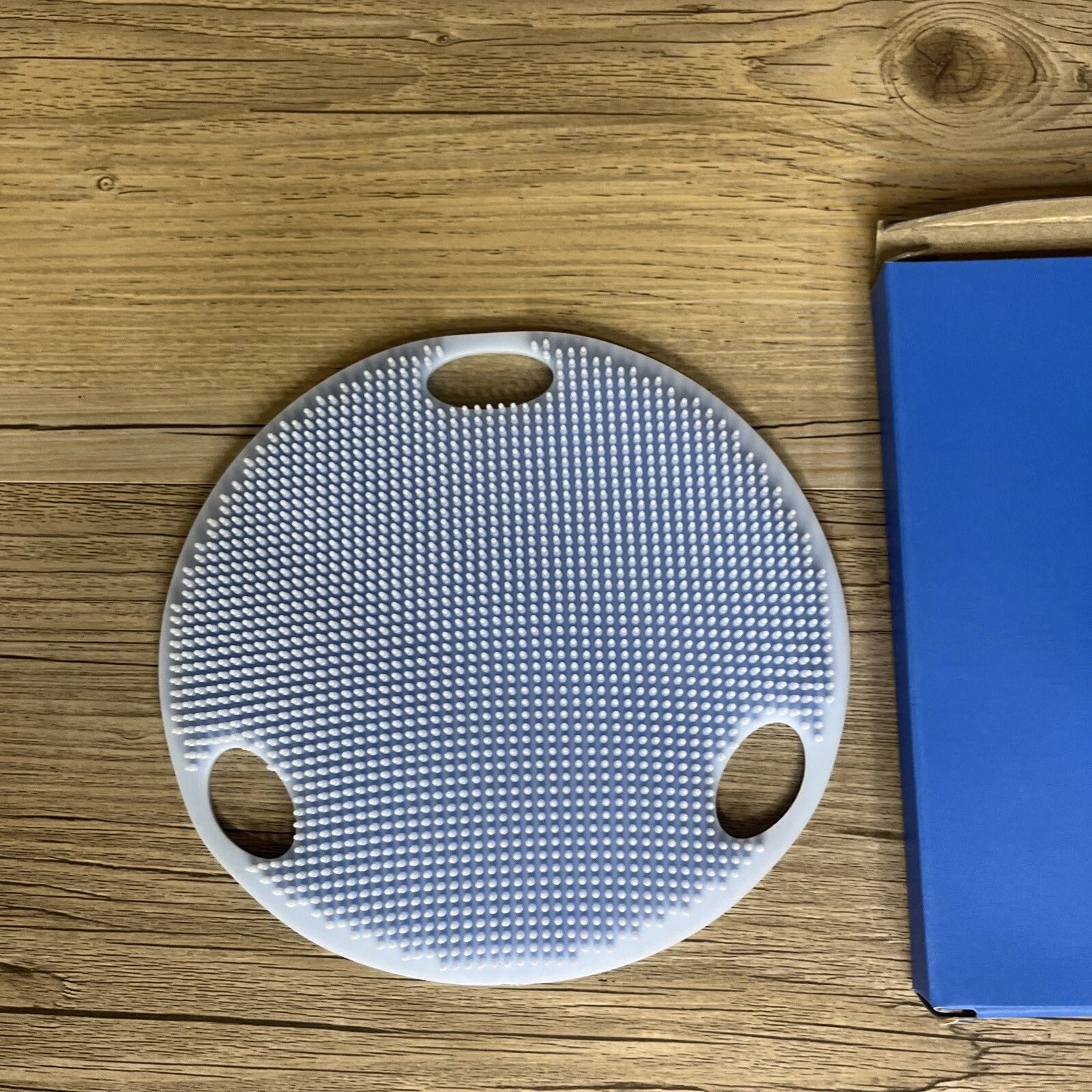 NEW KAYO Body Scrubber - Spa Shower Bath Exfoliate Massage Soft Sided Blue - NIB