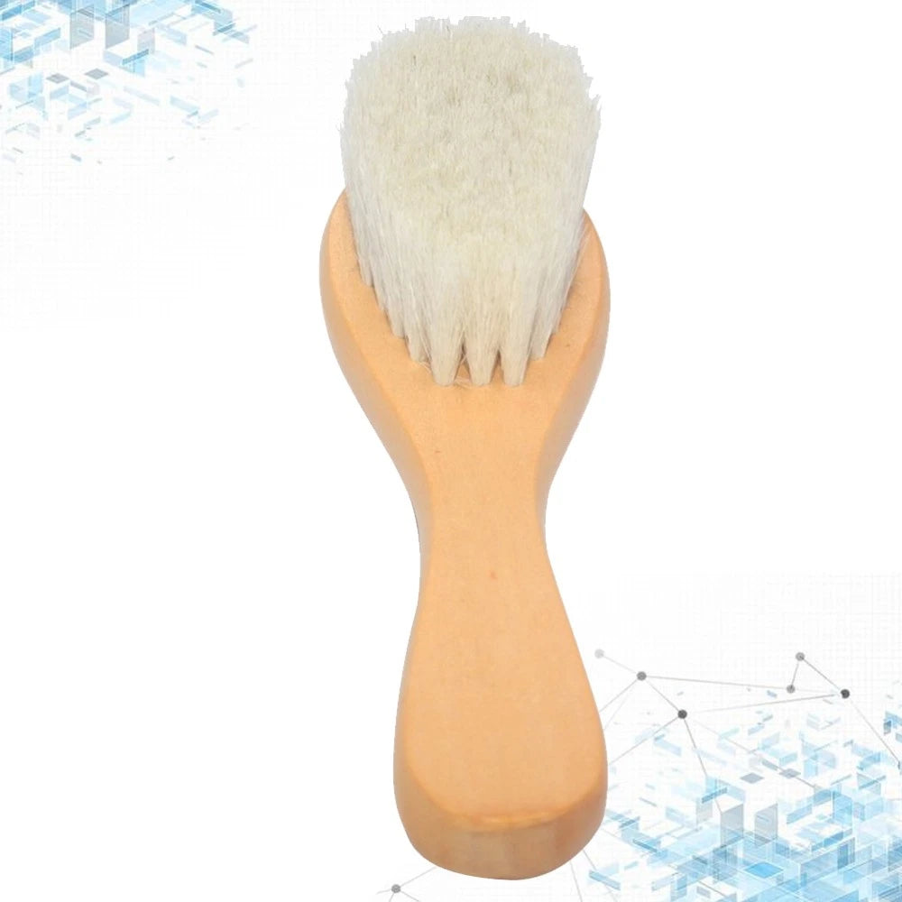1pc Bath Brush Wooden Handle Bath Scrubber Massage Brush for Baby Kids