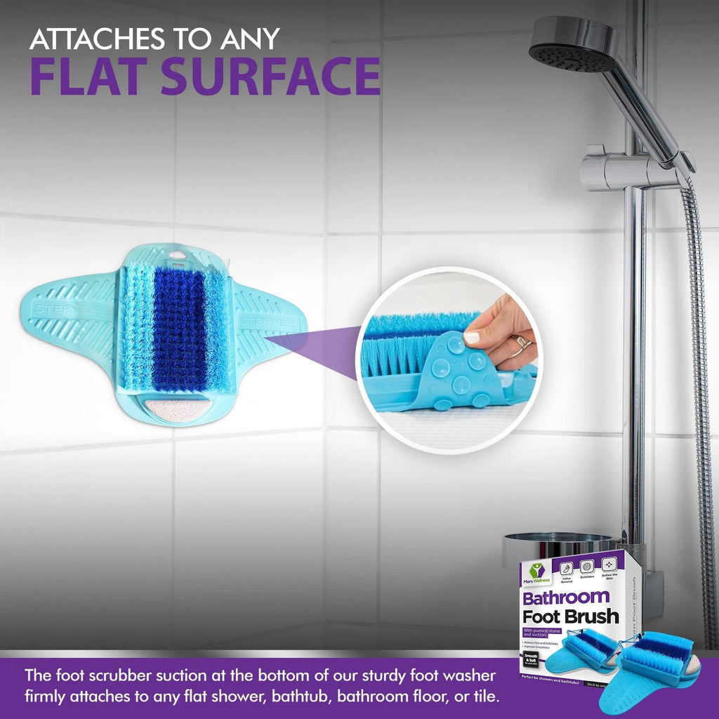 Exfoliating Foot Scrubber with Pumice Stone for Shower Bathroom Bathtub