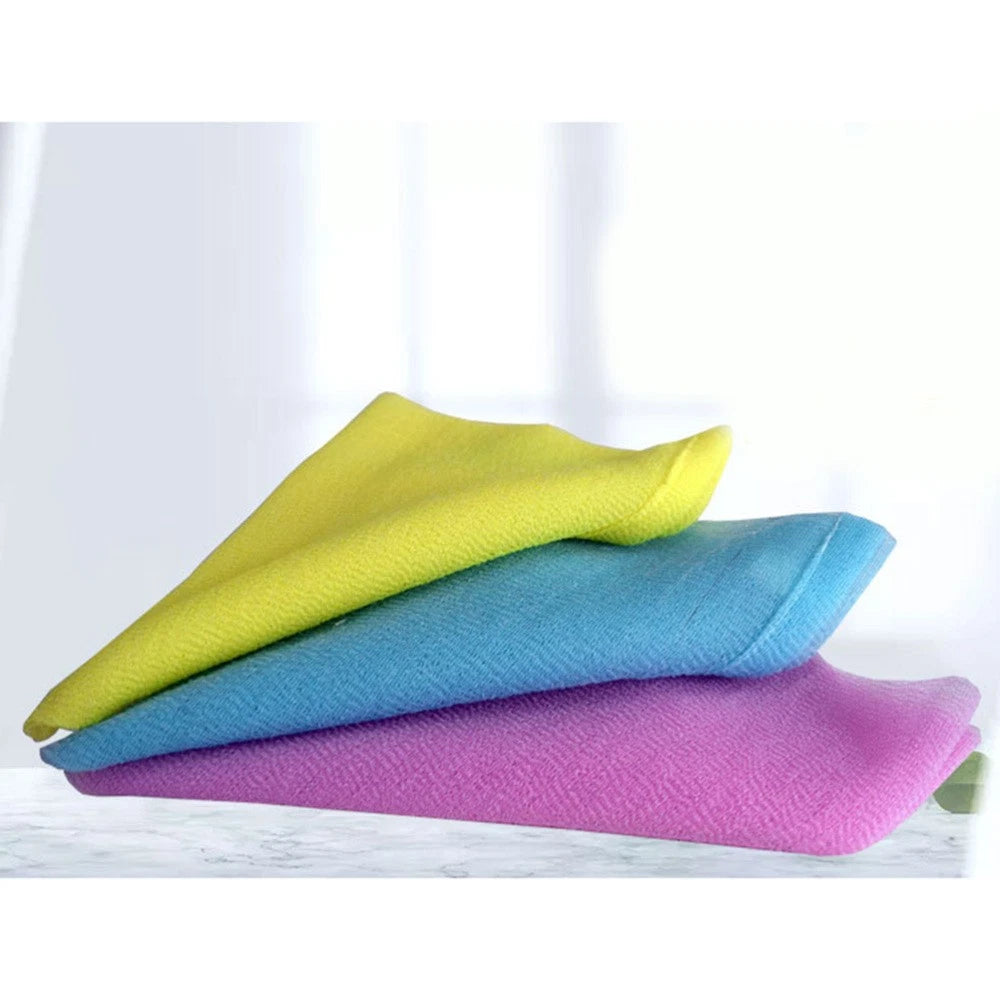 4 Pcs Bath Towel Soft Body Scrubber Exfoliating Brush for Cloth Nylon