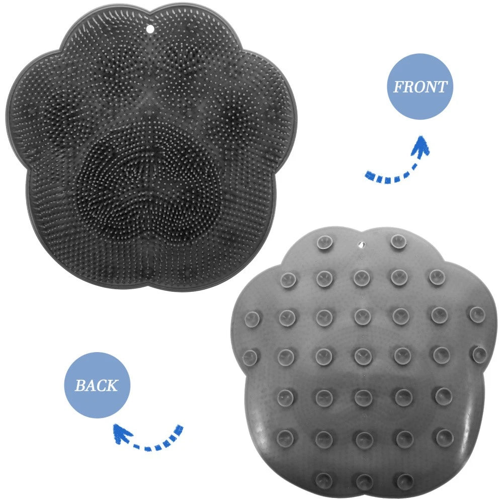 Bath Brush Suction Cup Non-slip Pad Shower Floor Foot Scrubber Mat