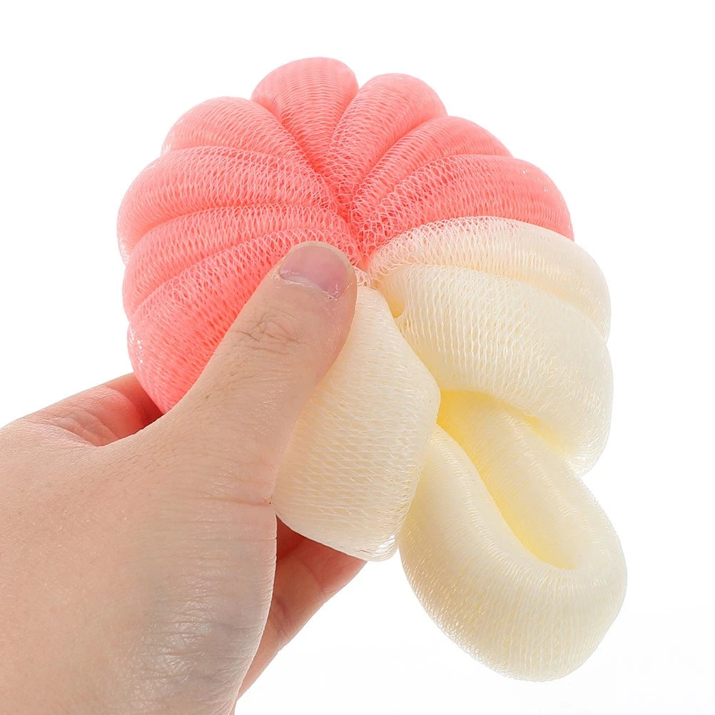 Bath Flower Ball Child Back Brush for Shower Men Body Exfoliator Scrubber