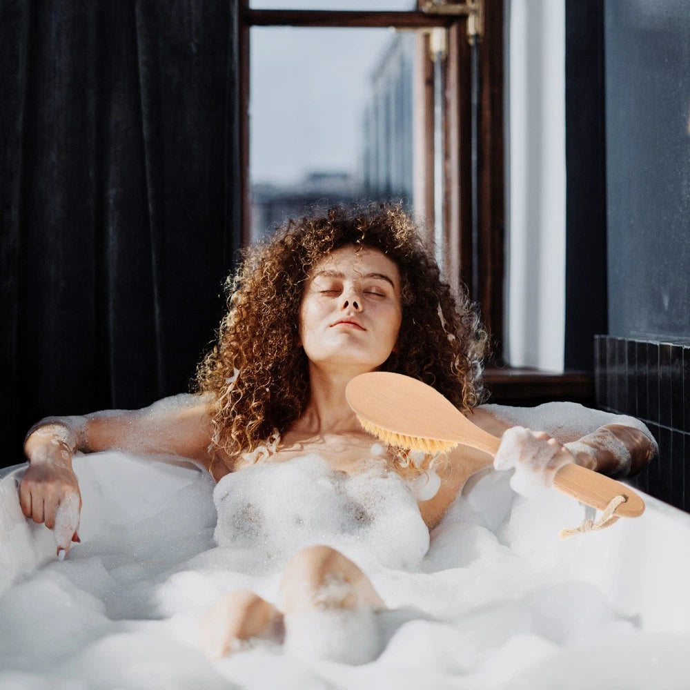 Bath Brush Body Scrub Exfoliator Skin Scrubber Bathing Back Exfoliating