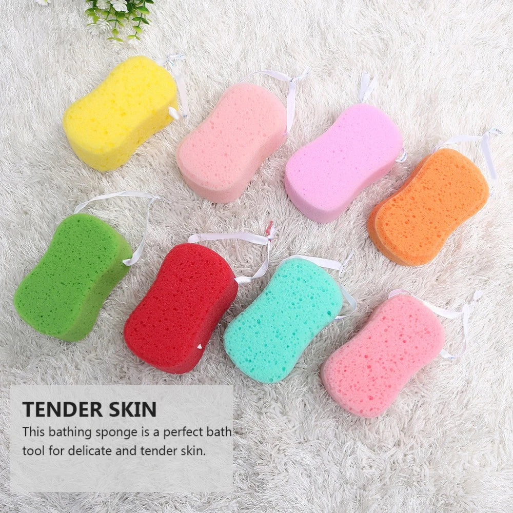 4Pcs Bath Sponges Bath Scrubbers Bathing Accessories (Random Color)