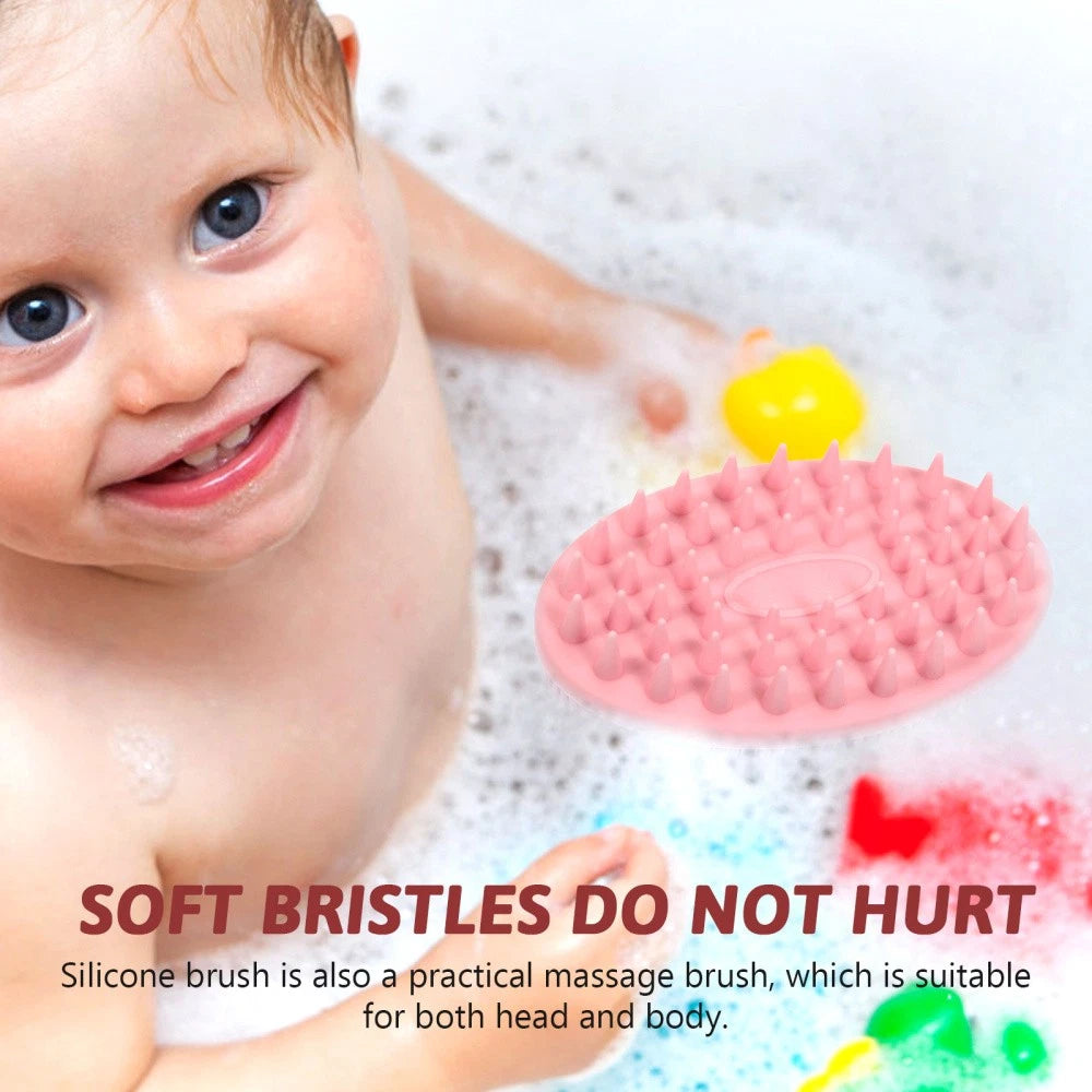 4 Pieces Silicone Bath Brush Child Man Brushes for Shower Baby Washing