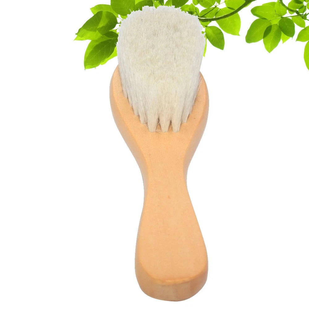 1pc Bath Brush Wooden Handle Bath Scrubber Massage Brush for Baby Kids