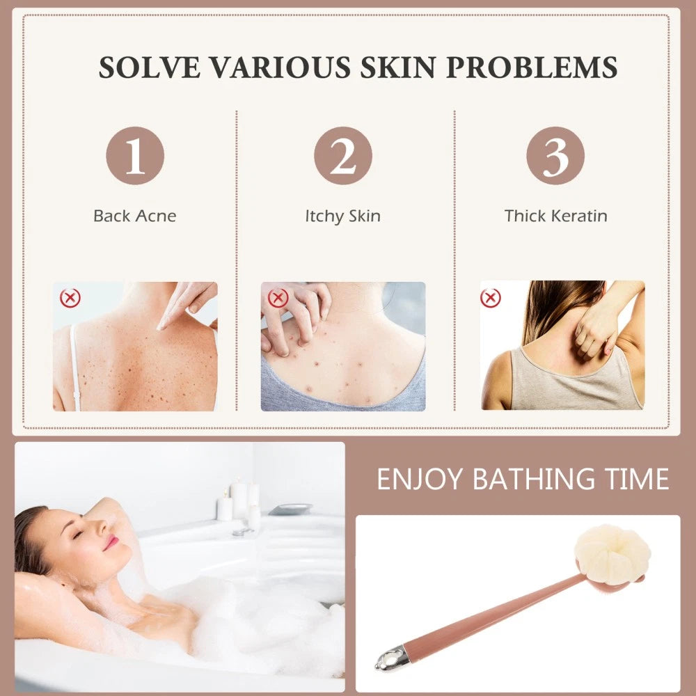 Bath Brush Dad Exfoliating Body Scrubber Shower Bathroom Scrubbing