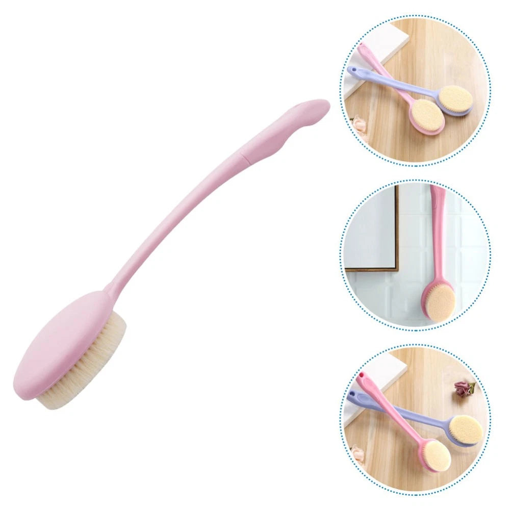 Body Exfoliator Shower Brush Long Handle Scrub Man Back Scrubber for