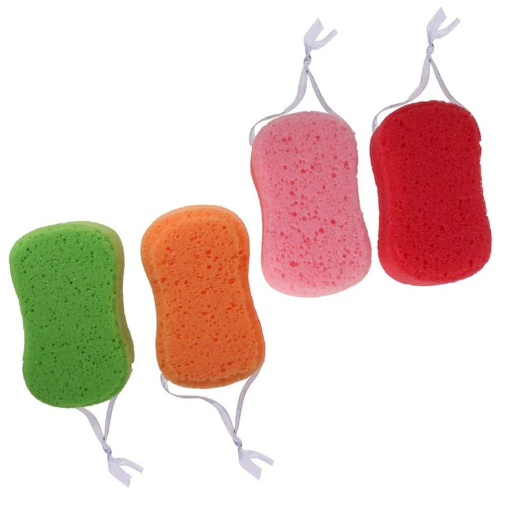 4Pcs Bath Sponges Bath Scrubbers Bathing Accessories (Random Color)