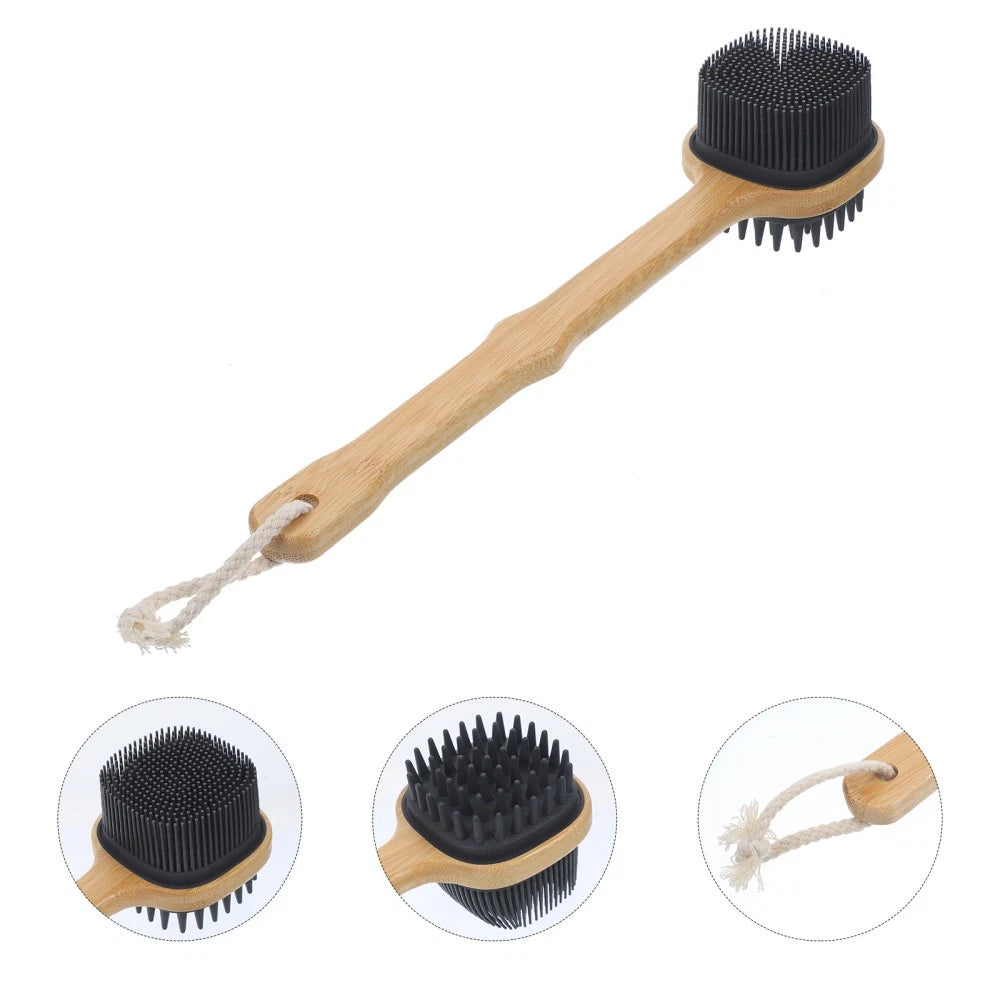 Bath Brush Exfoliating Back Scrubber Elderly Miss Long Handled Shower for Body