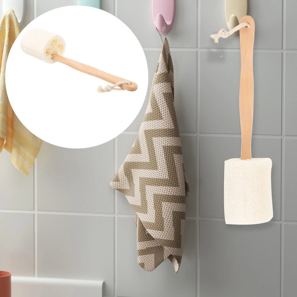 Loofah Shower Brush Body Scrub Exfoliator Exfoliating Bath Stick