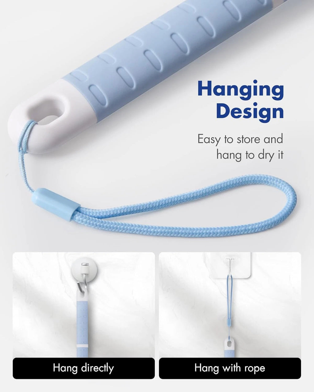 Back Scrubber Body Shower Brush - 20.5Â€™Â€™ Extra Long Bath Brush with Stiff &