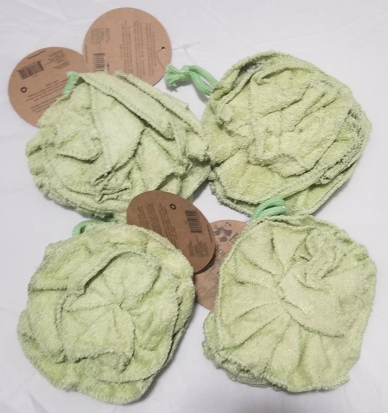 Pack of 4 - Bamboo Naturals Soft Body Solage - Eco Friendly and Super Soft