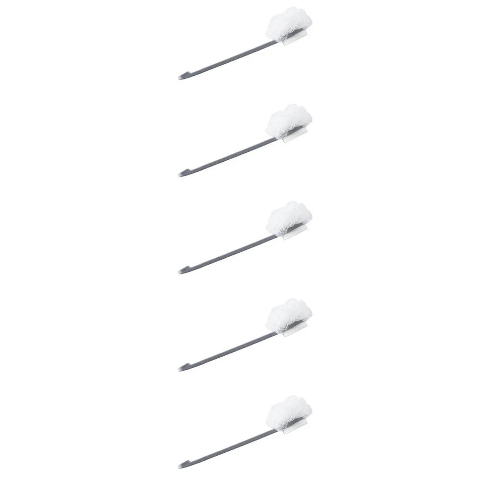 5 Count Bath Ball Brush Child Exfoliating Back Scrubber with Handles