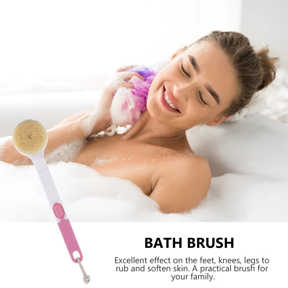 Soft Brush Work Elderly Bath Scrubber Body Scrubbers Long Handle
