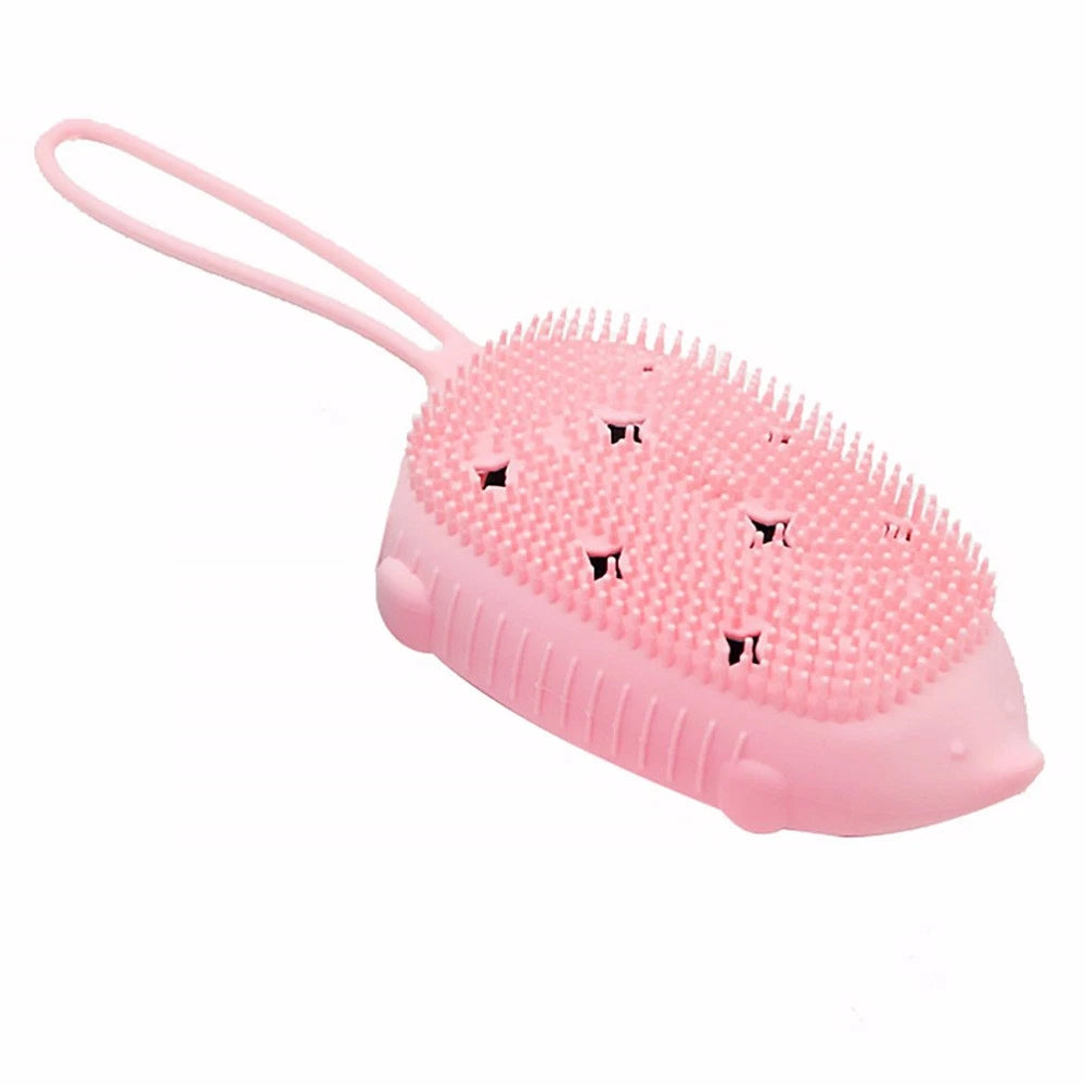 Portable Silicone Bathing Brushes Double-sided Skin Massager Brush Shower