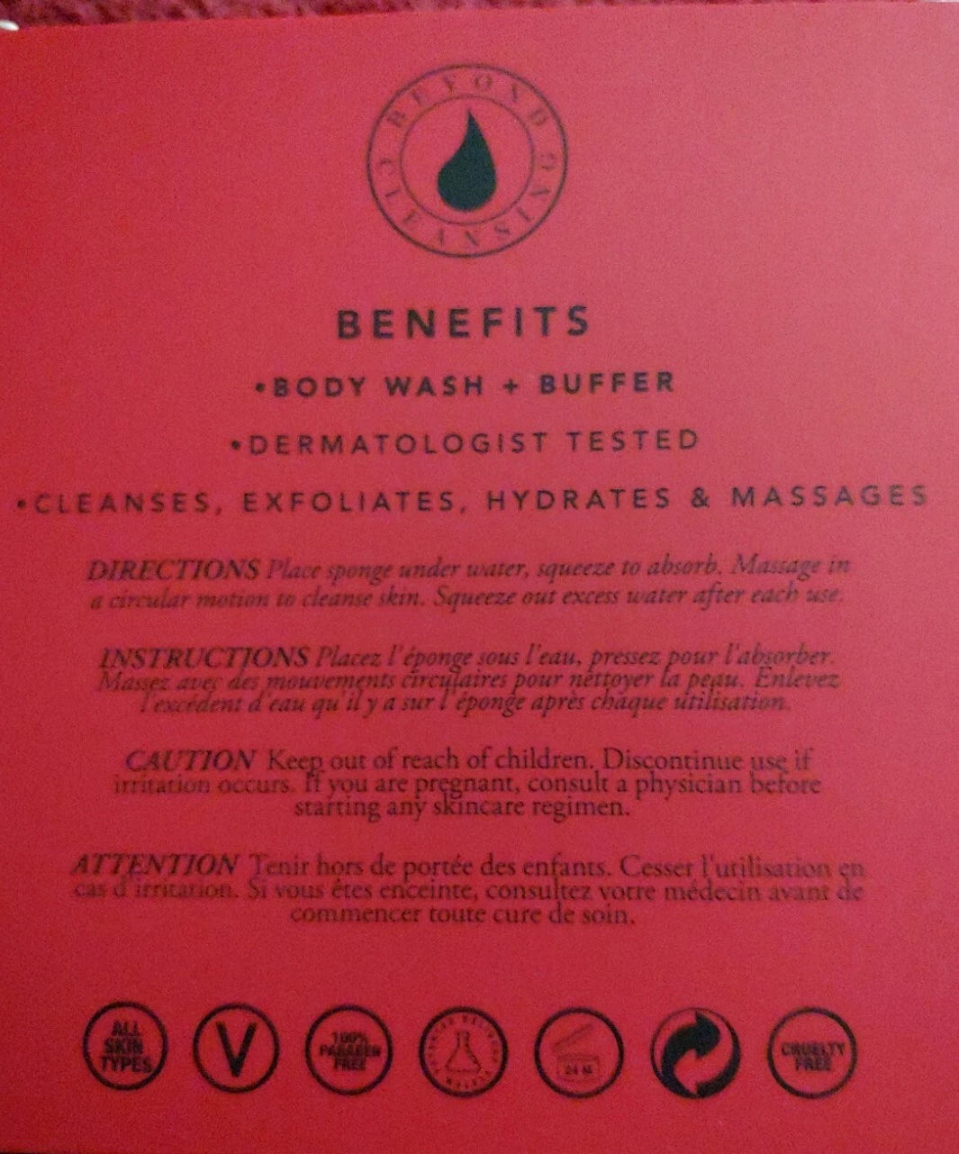 Spongelle Sugar Dahlia Infused Body Wash Buffer 3oz New Inside Sealed