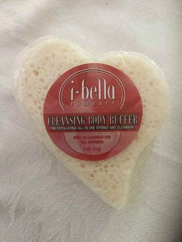 i-bella Romance All In One Sponge Cleansing Exfoliating Body Buffer Bath Shower