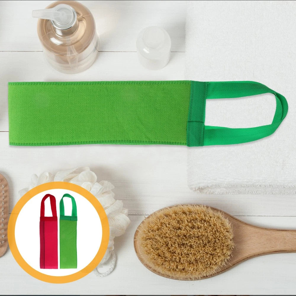2 Pcs Bath Towel Back Brush for Shower Women Asian Exfoliating Washcloth
