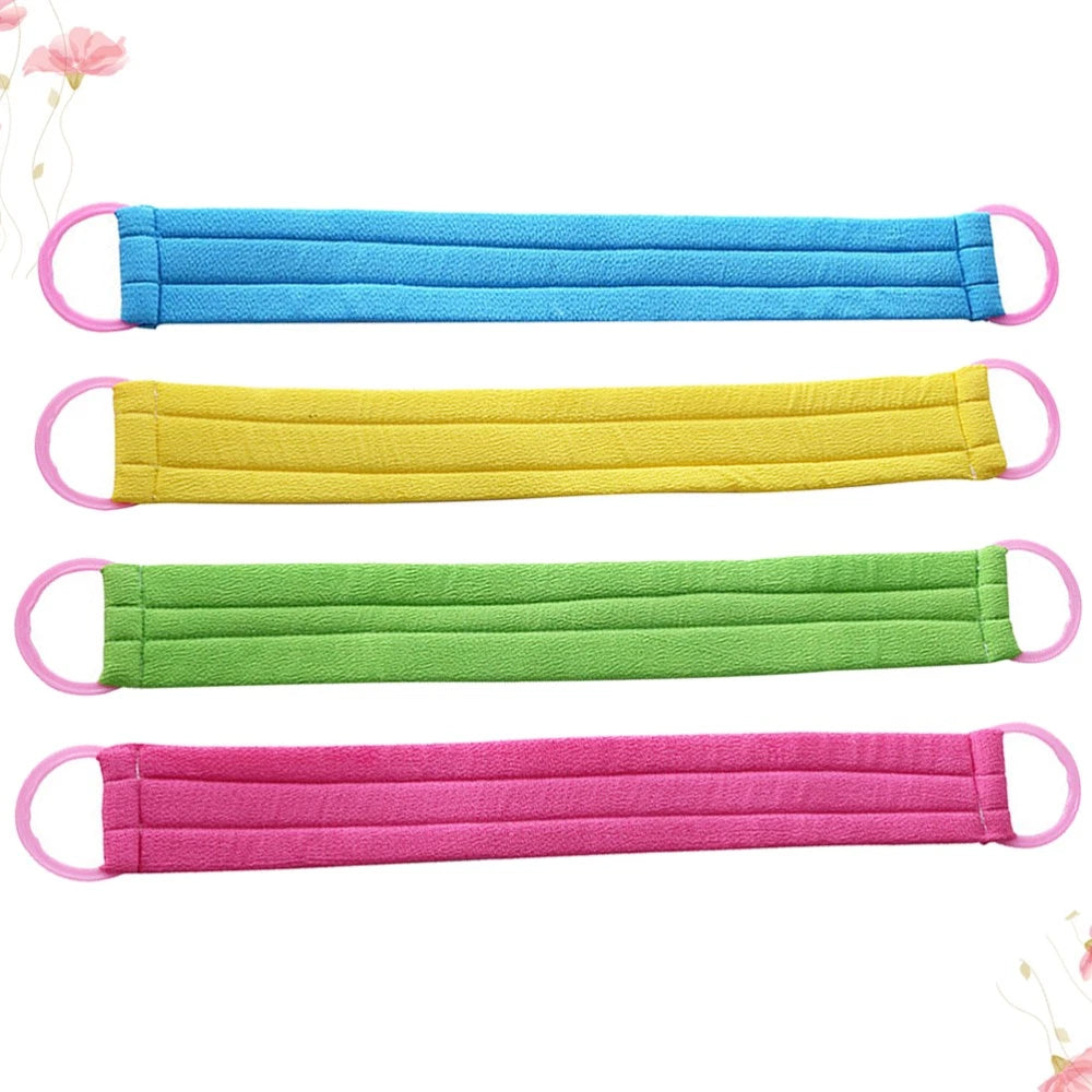 4 PCS Bath Towel Back Washing Bathing Japanese Exfoliating Scrubber
