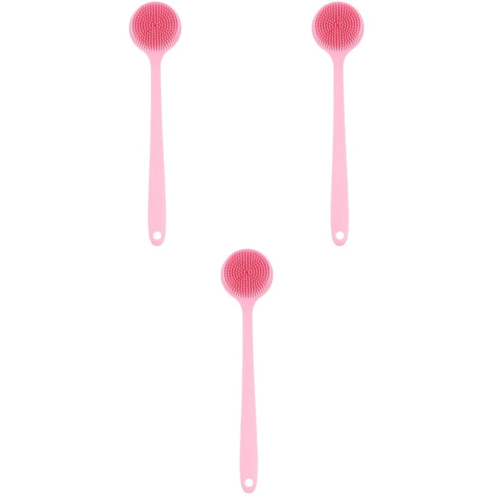 3 PCS Bath Brush Silicone Loofah Exfoliating for Dad Back Shower