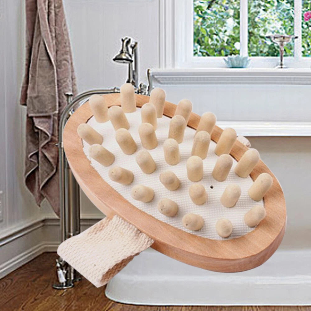 Cellulite Massage Bath Anti Cellulite Massager Body Wood Massage Bathing