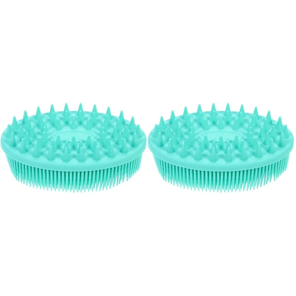 2 Pieces Silicone Bath Brush Bathing Accessories Shower
