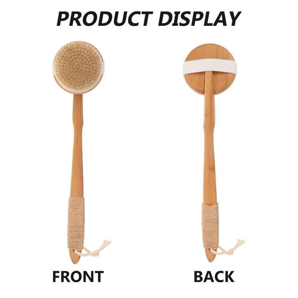 Removable Bath Brush Women's Elderly Body Scrubber Shower Cleaner