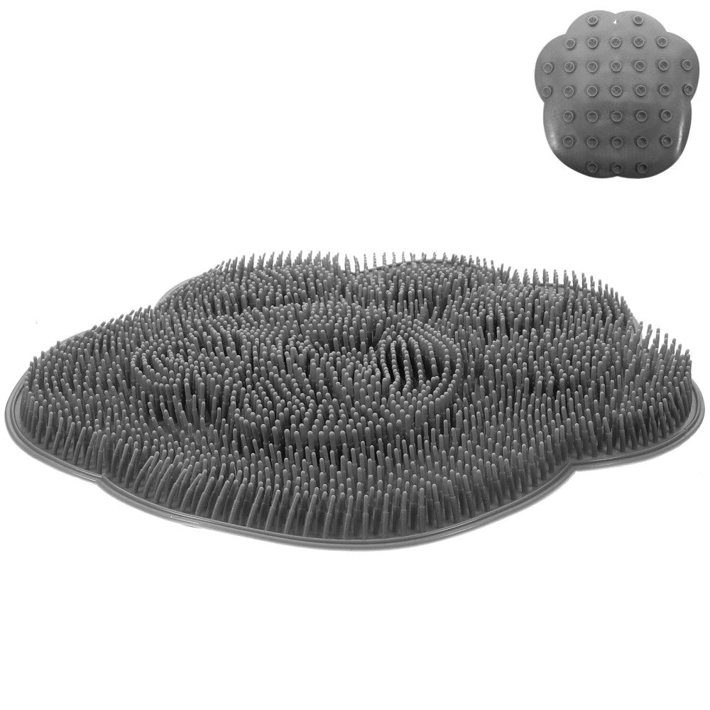 Bath Brush Suction Cup Non-slip Pad Shower Floor Foot Scrubber Mat