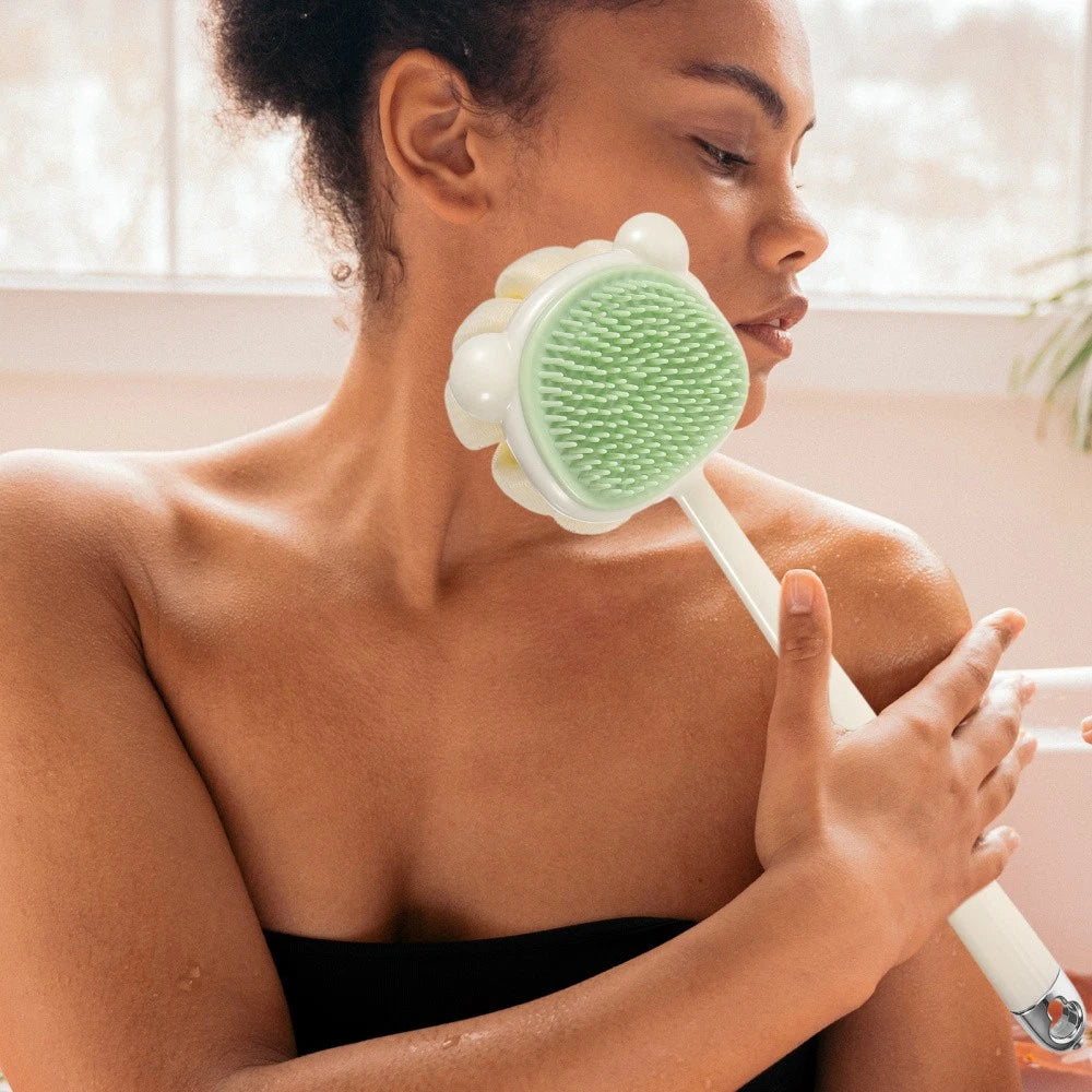 Back Rub Brush Body Exfoliator Exfoliating Scrubber Scrubbing Bathbrush