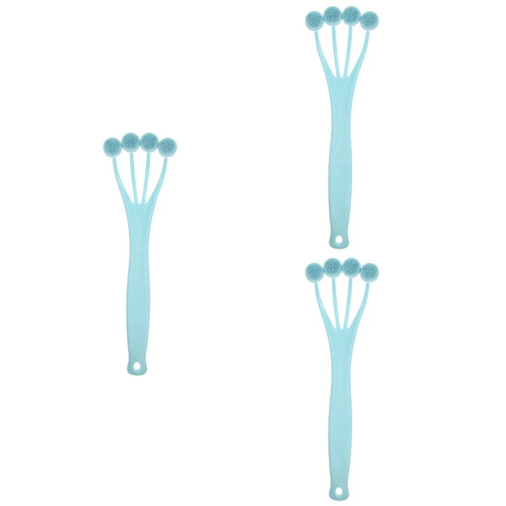 3 Pieces Exfoliating Bath Brush Man Shower Body Skin Massage Tool Cleaning