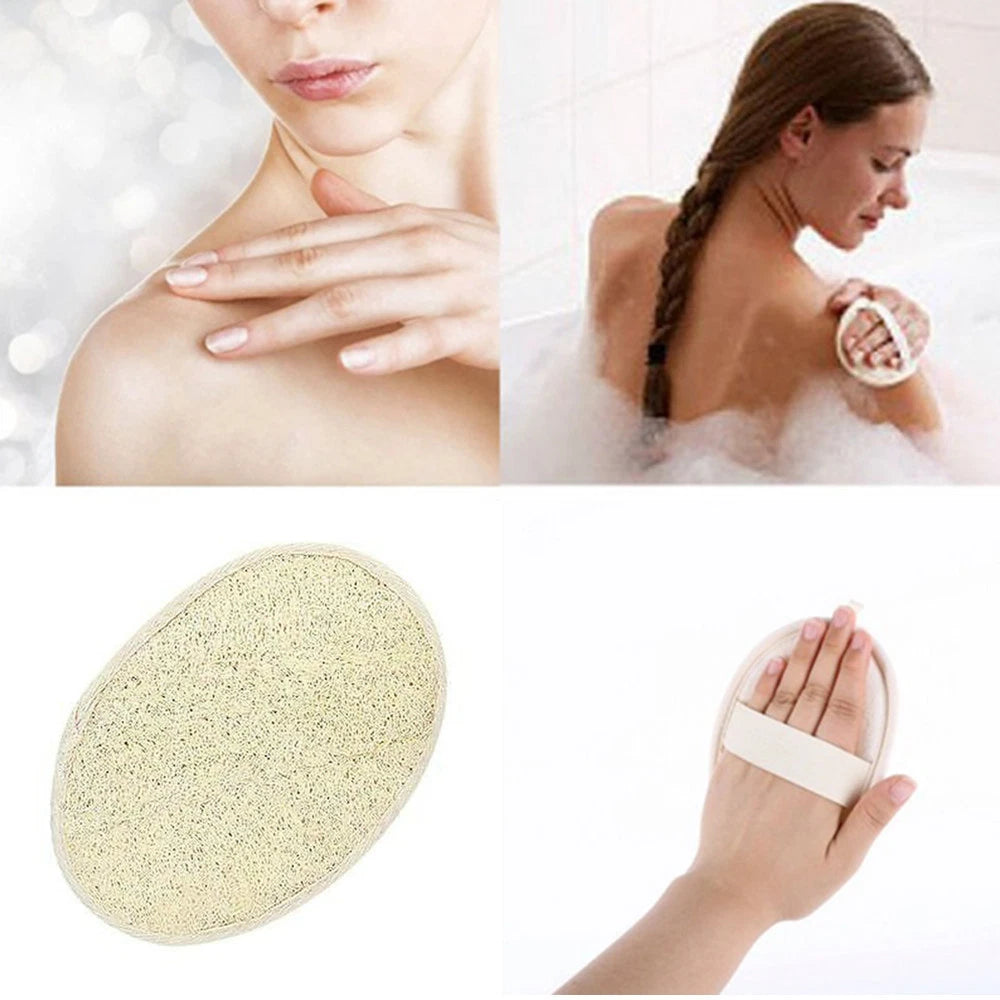 Natural Bath Pro Loofah Pad Shower Sponge Body Scrubber Exfoliating Wash Pad_EN-