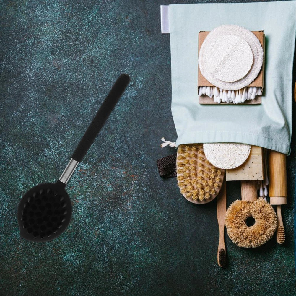 Silicone Bath Brush Man Skin Exfoliating Body Shower Scrubber Bathing Back